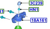 SOPORTE AMORTIGUADOR PARTE TRASERA EDGE 15- EE.UU. FORD CON  