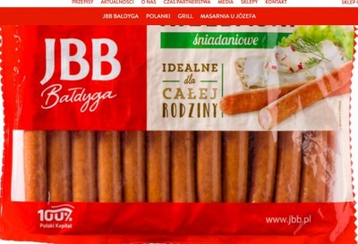 KIEŁBASKI ŚNIADANIOWE 750G JBB