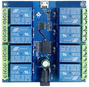 Moduł przekaźnika 8-kanałowego USB inteligentne sterowanie LCUS-8