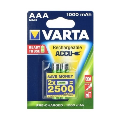 VARTA Akumulator R3 1000 mAH (AAA) 2SZT. ready to use.