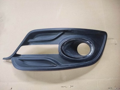 Решітка бампер перед renault megane iii lift хром фото №1