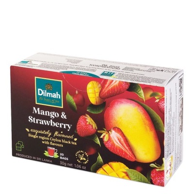 Dilmah Mango i Strawberry EX20 z zawieszką