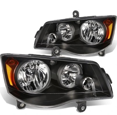 Dodge grand caravan 2011-19 лампа правая black usa фото №1