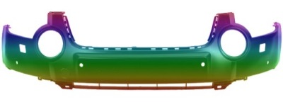 Skoda yeti 2009-2013 бампер передній будь-який колір фото №1