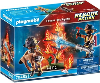 PLAYMOBIL RESCUE ACTION LEŚNY ZESPÓŁ POŻARNY 70488