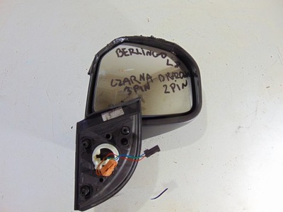 Зеркало левая 3/2 pin kgqc partner berlingo ii фото №1