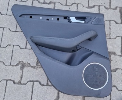 Audi q5 8r обшивка обивка дверь левый задняя кожа фото №1