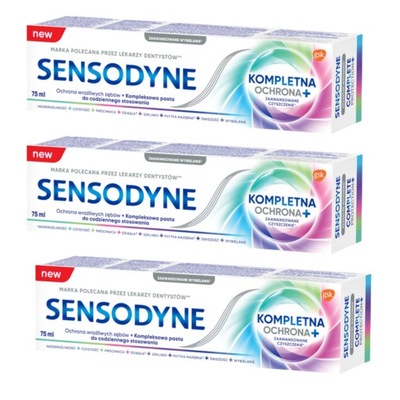 Sensodyne Kompletna Ochrona+ pasta do zębów 3x75ml