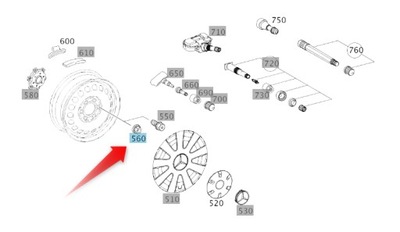 PUERCA RUEDAS MERCEDES SPRINTER A0009905353  