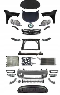 Skoda rapid nh 2012-2017 kompletny перед капот pas фото №1