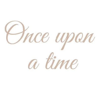 Drewniany napis "Once upon a time"