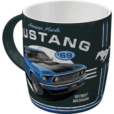 Kubek Ford Mustang Mach Blue USA Ameryka