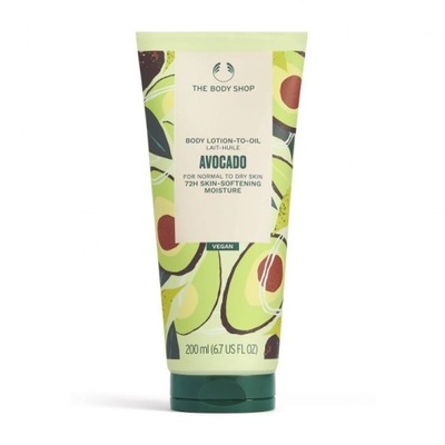 THE BODY SHOP_AVOCADO BODY LOTIO-TO-OIL- VEGAN 250ml promo sale