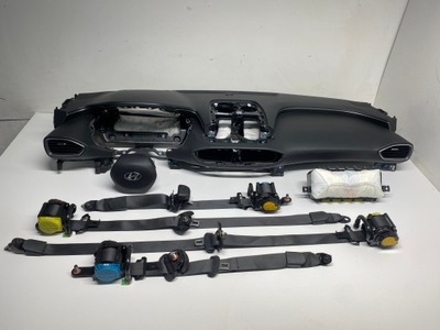 Приборная панель консоль подушки безопасности ремни hyundai santa fe iv демонтаж фото №1