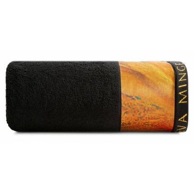 Ręcznik STELLA 50x90 cm czarny EVA MINGE bawełna