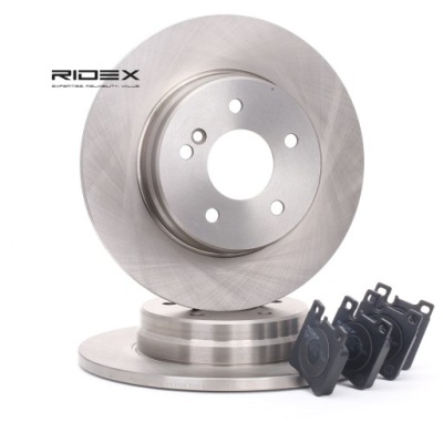 Тормозные диски i тормозные колодки тормозные ridex задний  pasuje do mercedes-benz klasa e sedan фото №1