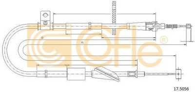 ТРОС ТОРМОЗНОЙ SUZUKI ALTO 94-02 ALTO 02- РУЧНОЙ