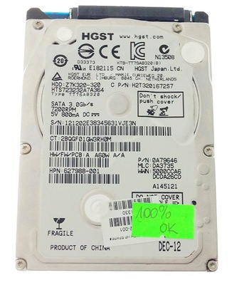 DYSK HDD HGST 320GB SATA II 2,5" 100%OK