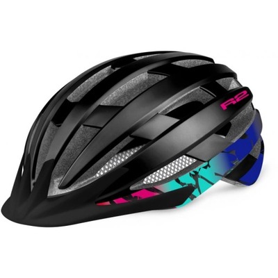 R2 Kask Ventu black-pink-blue S (54-56 cm)