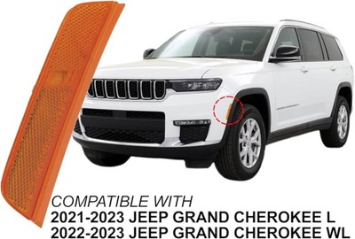 JEEP GRAND CHEROKEE WL 2021-24 REFLECTOR OBRYS DE PARAGOLPES PARTE DELANTERA IZQUIERDO  