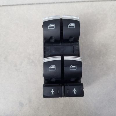 Панель перемикач кнопка 4x вікон audi q7 4f0959851j хром фото №1