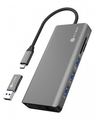 Stacja dokująca 12w1 kompatybilna z Thunderbolt 3