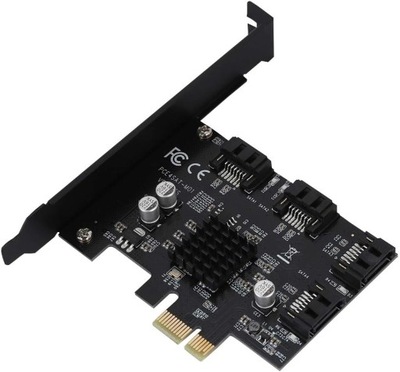 BEYIMEI SATA PCIe 4-portowa karta rozszerzeń kontrolera SATA PCI P8B133