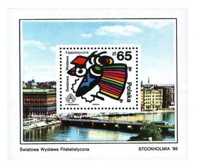 Blok 130 ** Światowa Wystawa Filatelistyczna „Stockholmia 86”