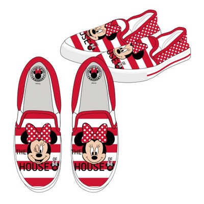 TRAMPKI KAPCIE WSUWANE MYSZKA MINNIE DISNEY 30