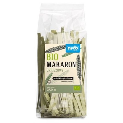 Makaron orkiszowy szpinakowy wstążki 250 g Bio