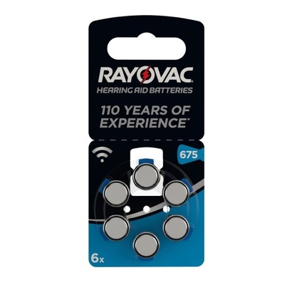 bateria słuchowa PR44 Rayovac Acoustic 675 - 6 szt