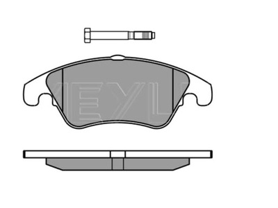 КОЛОДКИ ДИСКОВЫЕ ТОРМОЗНОЕ MEYLE ПЕРЕД MERCEDES W204 W212 фото