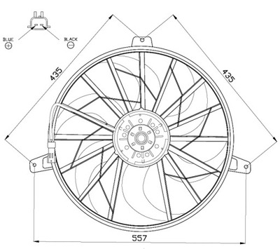 ELEKTROWENTYLATOR JEEP GRAND CHEROKEE 98-