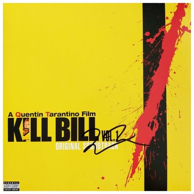 QUENTIN TARANTINO oryginalny AUTOGRAF KILL BILL sountrack LP + CERTYFIKAT