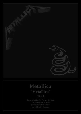 Plakat A3 - Metallica Metallica / Black Album 1991