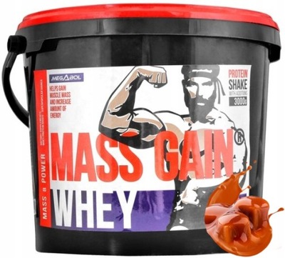 MEGABOL WHEY MASS GAINER 3000G - Odżywka na Mase dla Sportowców