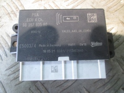 Модуль блок керування peugeot 208 pdc 98387935 фото №1