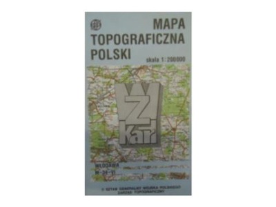 Mapa topograficzna Polski - Włodawa -