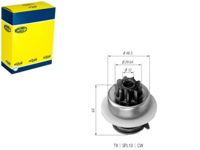 Шестерня, стартер magneti marelli 940113020074 фото №1