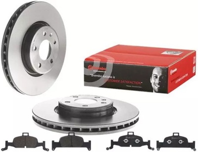 Brembo тормозные диски+ тормозные колодки перед audi a6 c8 a7 4k 318mm фото №1
