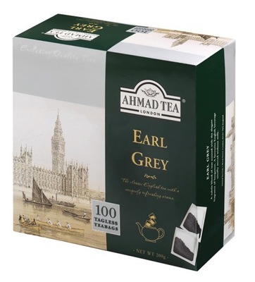 Ahmad EARL GREY Herbata ekspresowa Czarna 100 tb