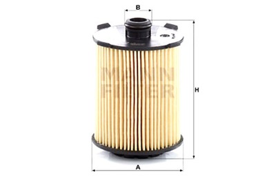 MANN-FILTER FILTRAS ALYVOS VOLVO S60 II S60 III S80 II S90 II V40 V60 I 