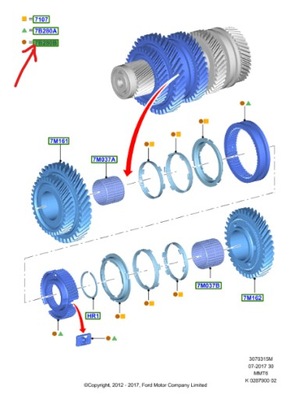 Синхронізатор 1 i 2 передача fordtransit tourneo фото №1