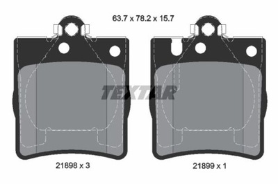 ZAPATAS DE FRENADO DB T. W203- C209 SPORT  