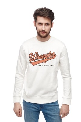 WRANGLER LOGO SWEAT OFF WHITE W6A5HA737 s