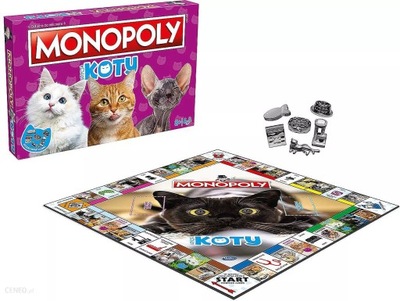 Gra planszowa Winning Moves Monopoly Koty polska wersja językowa