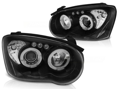 Лампы subaru impreza ii gd 03-05r кольца black led фото №1