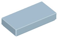 10 szt LEGO 3069b Sand Blue Tile 1 x 2 NOWY