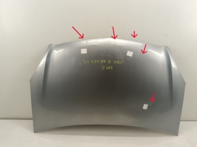 Капот кришка двигуна opel zafira b 05-11 z167 фото №1