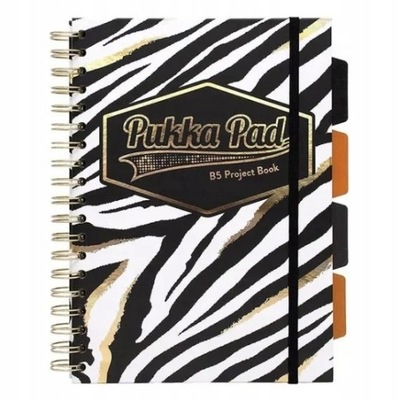 Kołobrulion B5/100k. li Project Book Wild zebra Pukka Pad